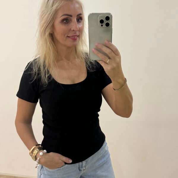 Medvilninė Juoda Maikutė