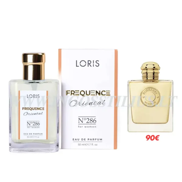 *NAUJIENA* LORIS 286 Moteriški kvepalai – BURRBERY GODNESS 50ml