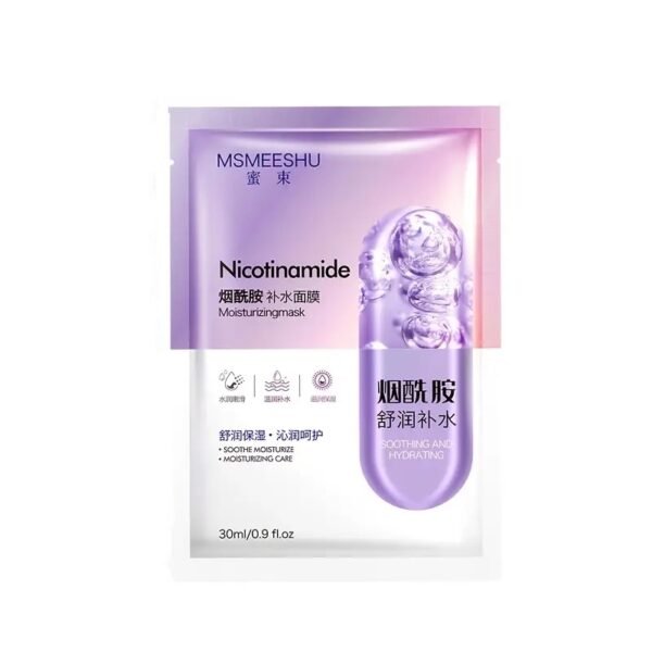 MSMEESHU "Nicotinamide" Drėkinamoji Veido Kaukė