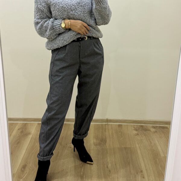 LIVAN'S Pilkos Šiltos Banankiu Tipo Kelnės