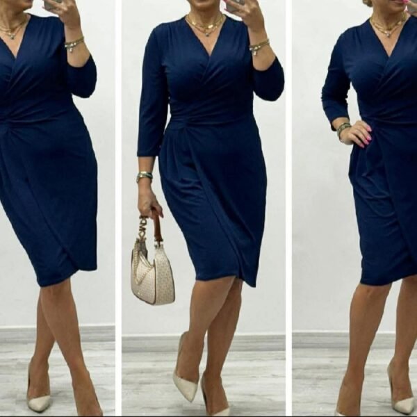 Elegantiška Klasikinė Suknelė Mėlyna