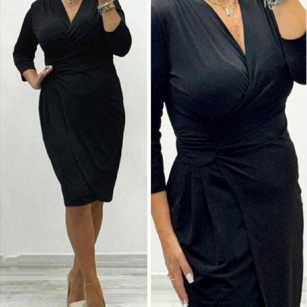 Elegantiška Klasikinė Suknelė Juoda