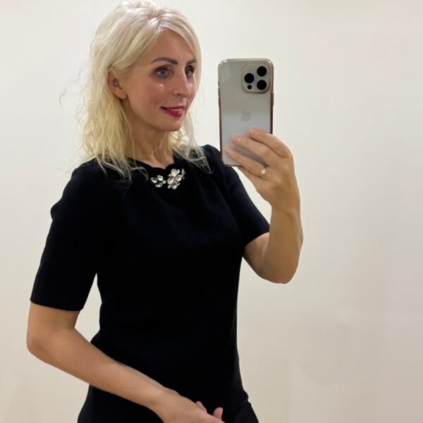 Puošni Blizgi Megzta Palaidinė Su Lurex