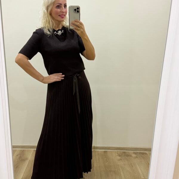 Megztas Šokoladinis Sijonas