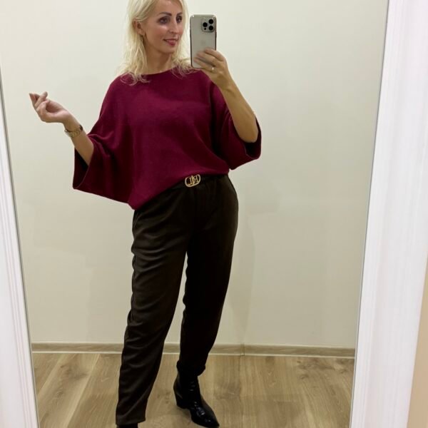 Burgndy Kimono Megztukas