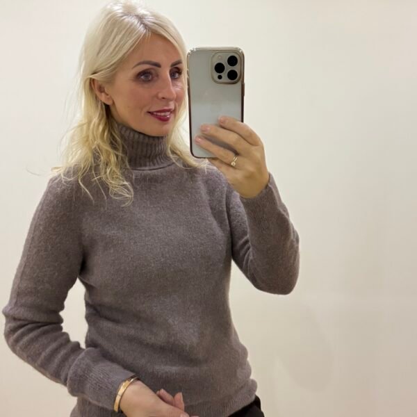 Kakavinis Baby Alpaka Megztukas Su Kaklu