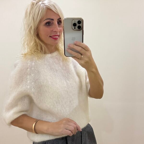 Kid Mohera Baltas Megztukas