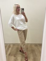 Didesnio Dydžio Megztukas Baltas
