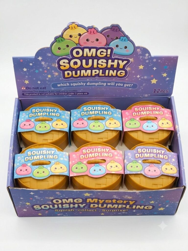 OMG Squishy Dumpling žaislas staigmena